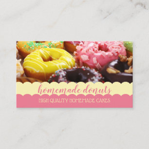 Carte De Visite Donut Photo Tasty