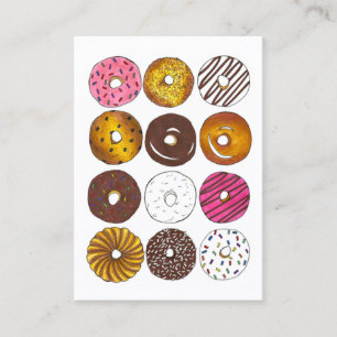 Carte De Visite Donut Shop Donuts Doughnut Breakfast Alimentation 
