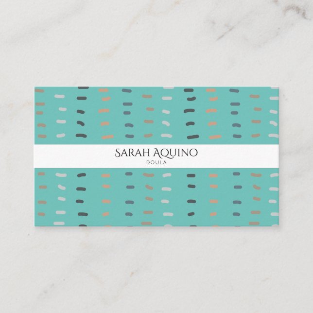 Carte De Visite Doodles Doula Monogram (Devant)