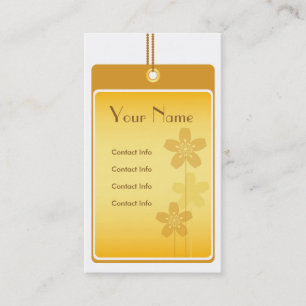 Carte de visite d'or
