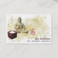 *~* Carte de visite d'or de bouddha de bouddha Zen