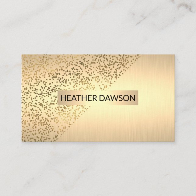 Carte De Visite Doré (Devant)