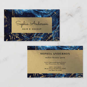 Carte de visite doré de luxe Foil Gold