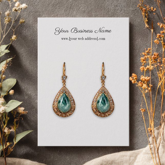 Carte de visite d'oreille personnalisé blanc simpl (Créateur téléchargé)