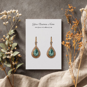 Carte de visite d'oreille personnalisé blanc simpl