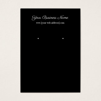 Carte de visite d'oreille personnalisé en noir sim