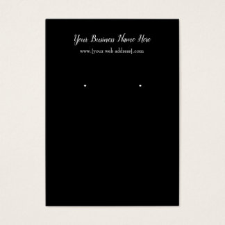 Carte de visite d'oreille personnalisé en noir sim