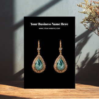 Carte de visite d'oreille personnalisé simple en n