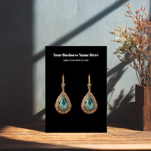 Carte de visite d'oreille personnalisé simple en n