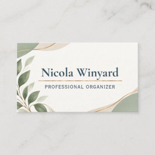Carte de visite d'organisateur professionnel