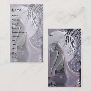 Carte De Visite Dormir au clair de lune !