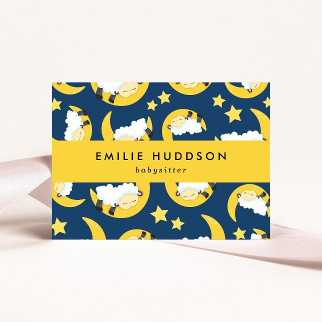 Carte De Visite Dormir, Babysitter, Garderie, Garde d'enfants (Créateur téléchargé)
