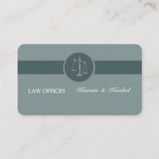 Carte De Visite Dose d'avocat-conseil d'avocat bleu Luxe de