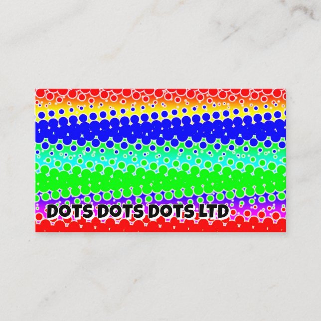 Carte De Visite Dots Dots Dots LTD (vous pouvez modifier les mots) (Devant)