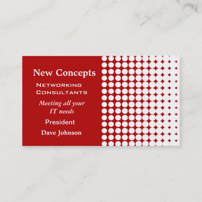Carte De Visite Dots professionnels (Devant)
