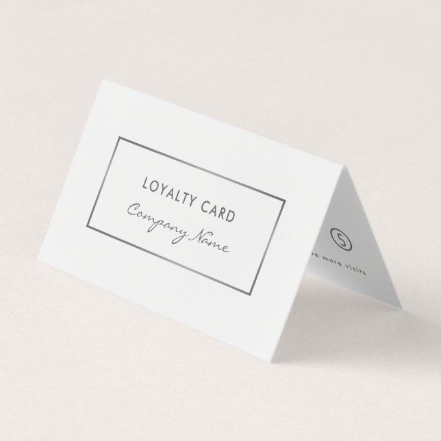 Carte de visite double fidélité de l'effet d'huile (Devant)
