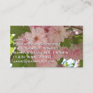 Carte De Visite Double floraison cerisier II printemps fleuri