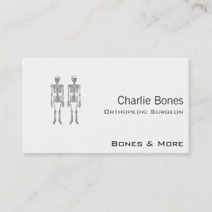 Carte De Visite Double squelettes humains blancs