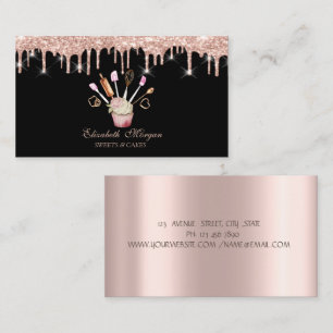Carte De Visite Douceurs, Rose Gold Drives Boulangerie Outils Cupc