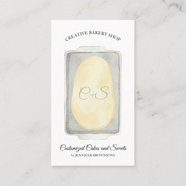 Carte De Visite Dough on Tray Food Recette boulangerie fabrication (Devant)