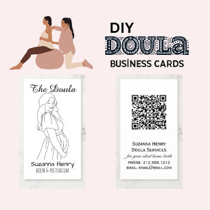 Carte De Visite Doula Birth Post-partum Grossesse Whimsical