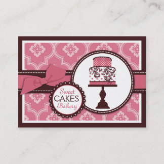 Carte de visite doux de gâteau