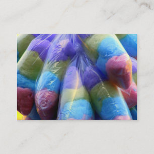 Carte de visite doux de sucrerie de coton