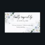 Carte De Visite Douze ans sucrés Enclosure RSVP Fleurs Aquarelle B<br><div class="desc">Adorable carte de réponse pour une fête d'anniversaire "Sweet sixteen" avec un motif floral bleu. Facile à personnaliser avec vos détails. N'hésitez pas à me contacter via le chat si vous avez des questions sur l'œuvre d'art ou si vous avez besoin d'une personnalisation. Consultez la collection pour d'autres articles. REMARQUE...</div>