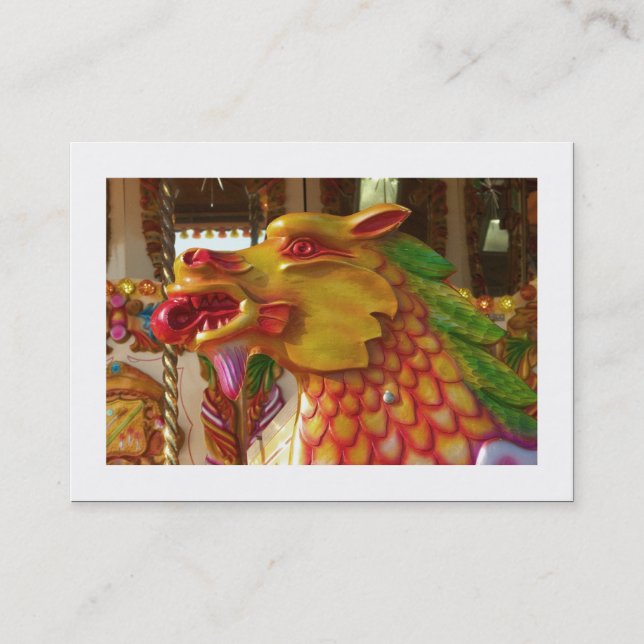Carte De Visite Dragon à manches (frontière) (Devant)