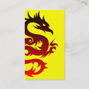 Carte De Visite dragon tribal
