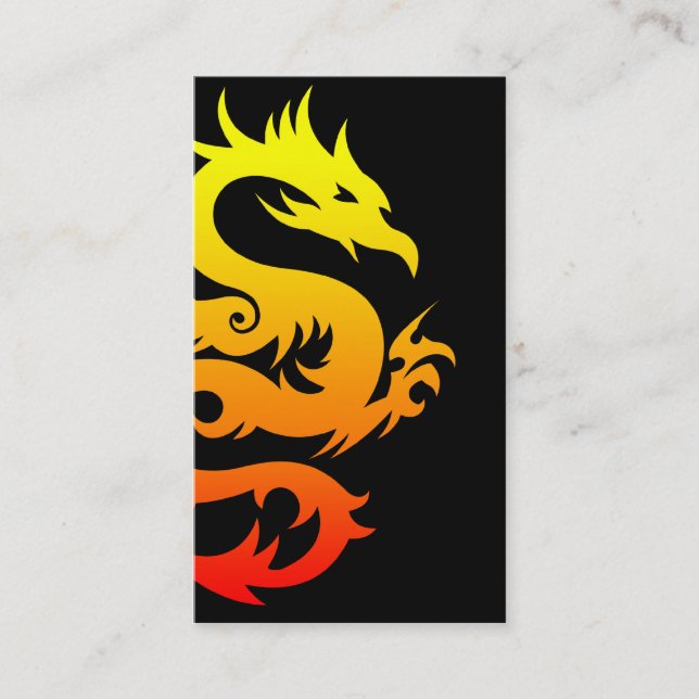 Carte De Visite dragon tribal (Devant)