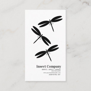 Carte De Visite Dragonflies Pest Control Company Logo