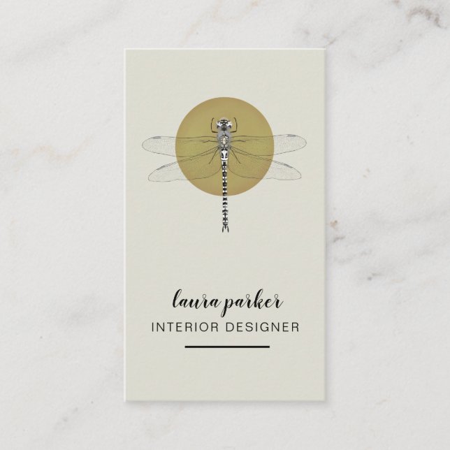 Carte De Visite Dragonfly Creative Designer Nature Consultancy (Devant)