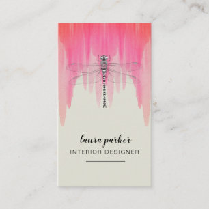 Carte De Visite Dragonfly Creative Designer Nature Consultants