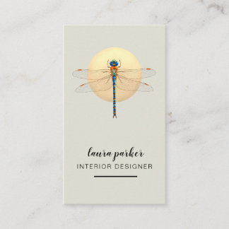 Carte De Visite Dragonfly Creative Designer Nature Green