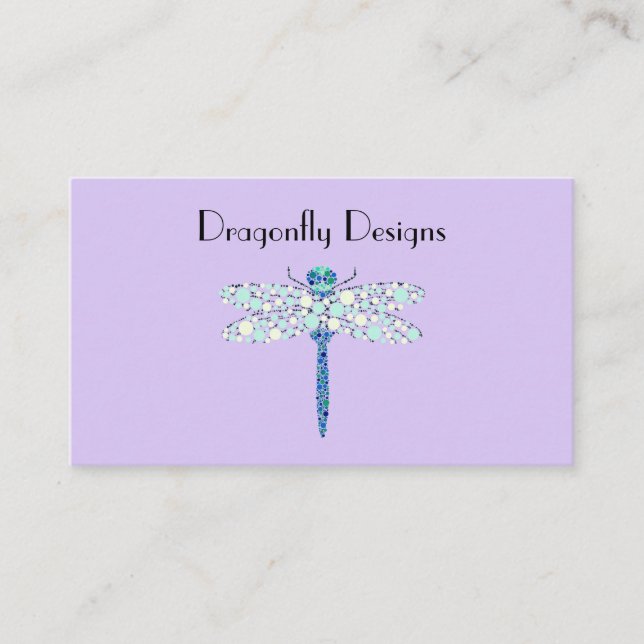 Carte De Visite Dragonfly in Dots (Devant)