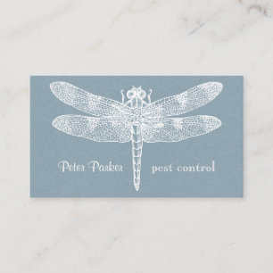 Carte De Visite Dragonfly Orchidée Artistique Professionnel