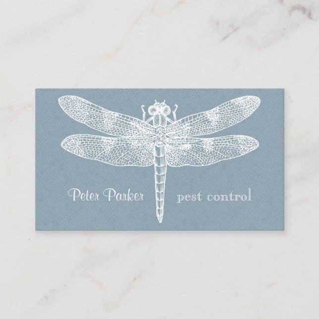 Carte De Visite Dragonfly Orchidée Artistique Professionnel (Devant)