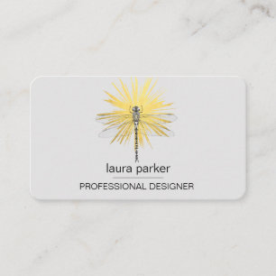Carte De Visite Dragonfly Professional Gold