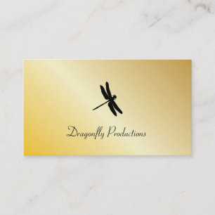 Carte De Visite Dragonfly (shimmer or)