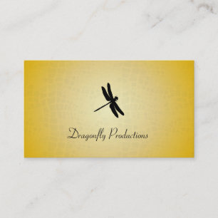 Carte De Visite Dragonfly (texture or)