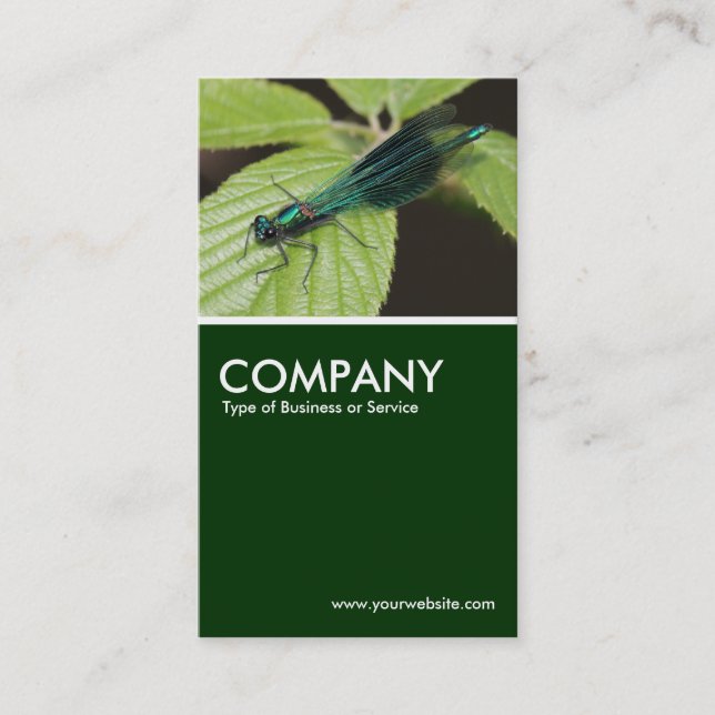 Carte De Visite Dragonfly - Vert foncé (Devant)