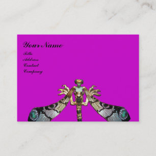 Carte De Visite DRAGONFLY, violet