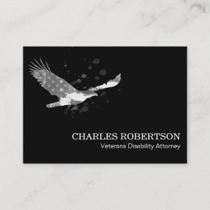 Carte De Visite *~* Drapeau américain Aigle gris gris gris gris g