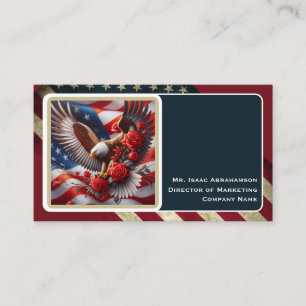 Carte de visite Drapeau Américain Patriotique
