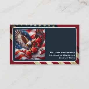 Carte de visite Drapeau Américain Patriotique