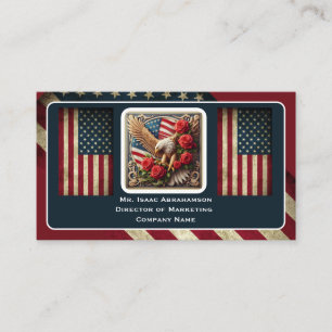 Carte de visite Drapeau Américain Patriotique