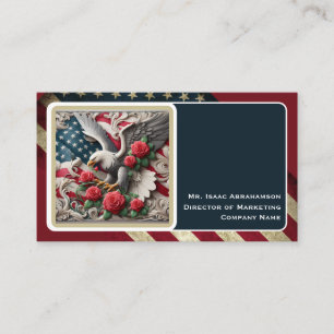 Carte de visite Drapeau Américain Patriotique