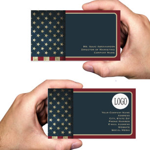 Carte De Visite Drapeau américain patriotique