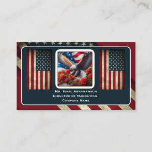 Carte de visite Drapeau américain patriotique